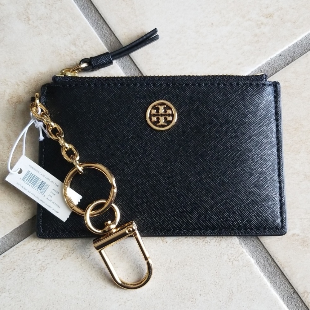 *NEW* Tory Burch Robinson Card Case Key FOB